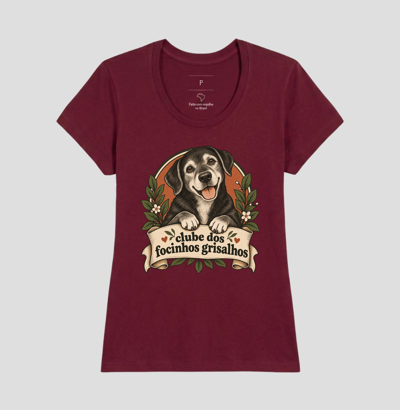 Camiseta Cachorro Idoso "clube dos focinhos grisalhos" | Pelo & Pano - Imagem 19