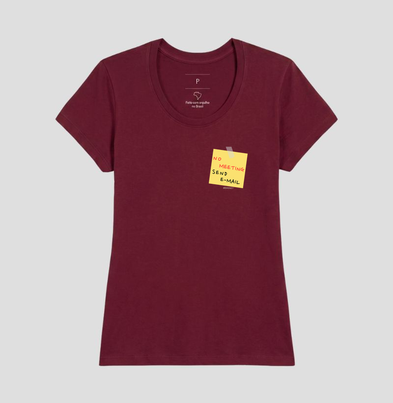 Camiseta No Meeting Send E-mail - Imagem 15