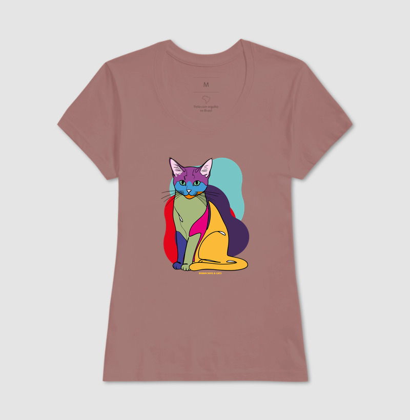 Gato e fundo coloridos - Imagem 18