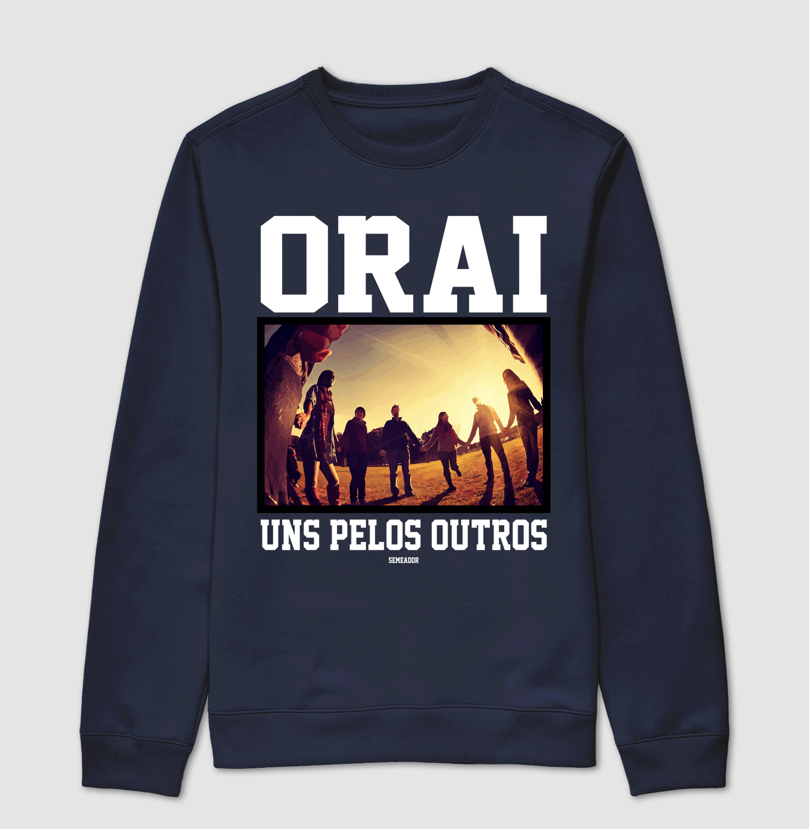 Suéter Moletom Cristão Orai Uns Pelos Outros - Imagem 5