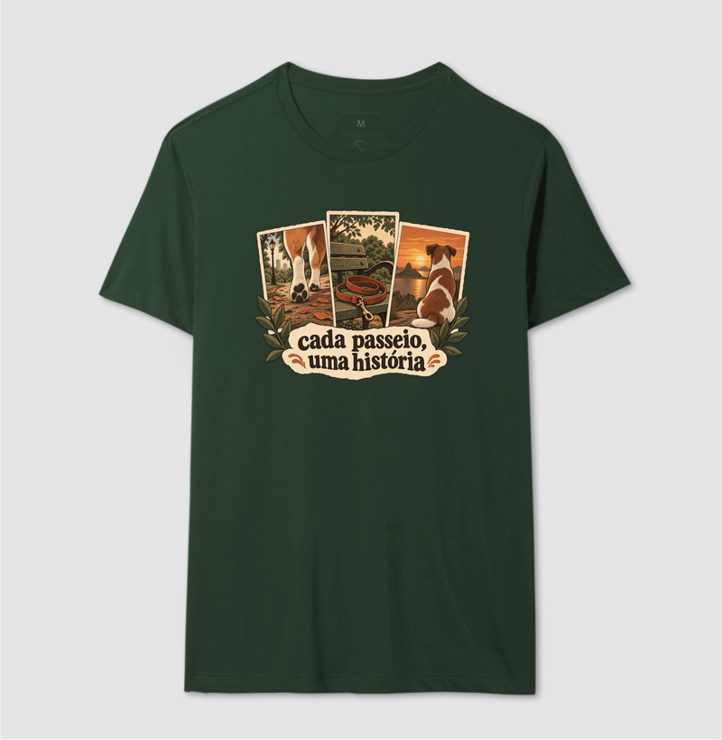 Camiseta Cachorro Memórias "cada passeio, uma história" | Pelo & Pano - Imagem 12