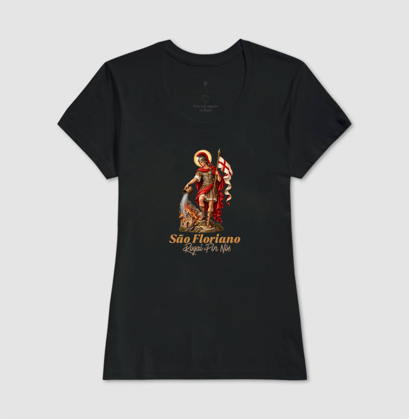 Camiseta São Floriano Rogai Por nós - Imagem 3