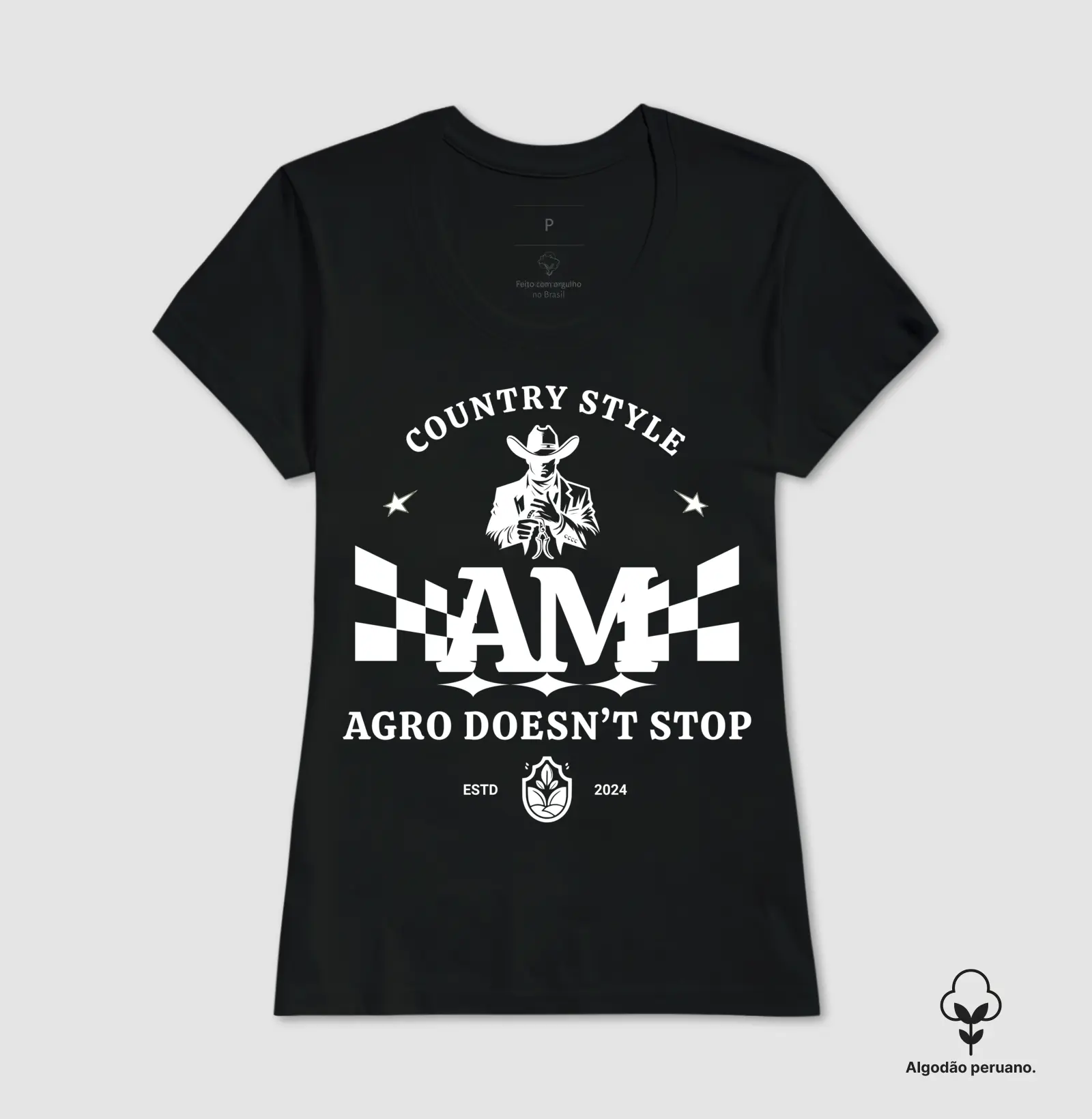 Camiseta Algodão Peruano Agro Mato - Imagem 3