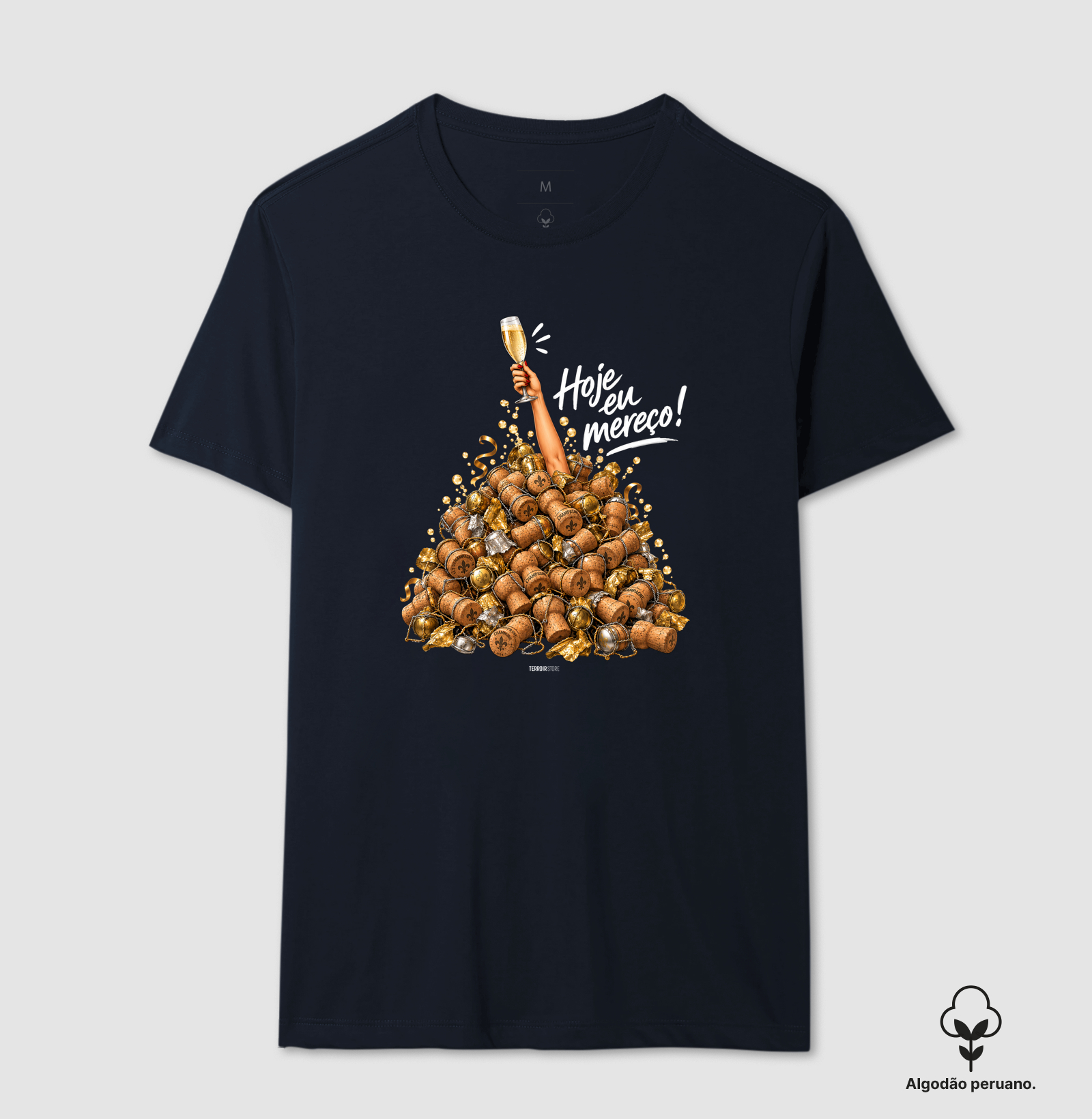 Camiseta “Hoje Eu Mereço” – Champagne Lifestyle - Imagem 8