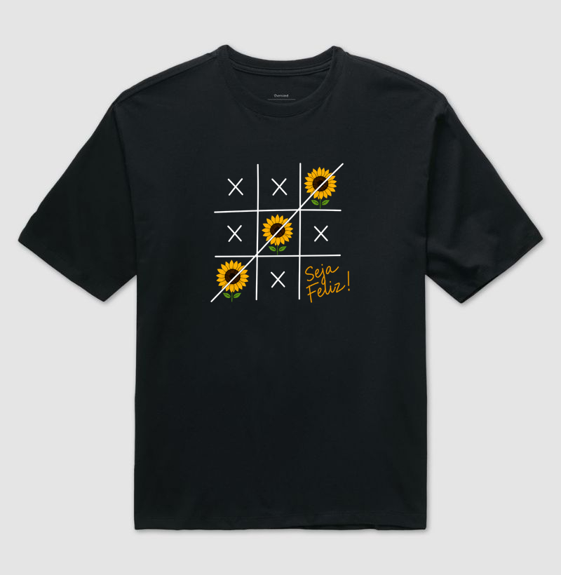 Camiseta Seja Feliz Girassol - Imagem 2