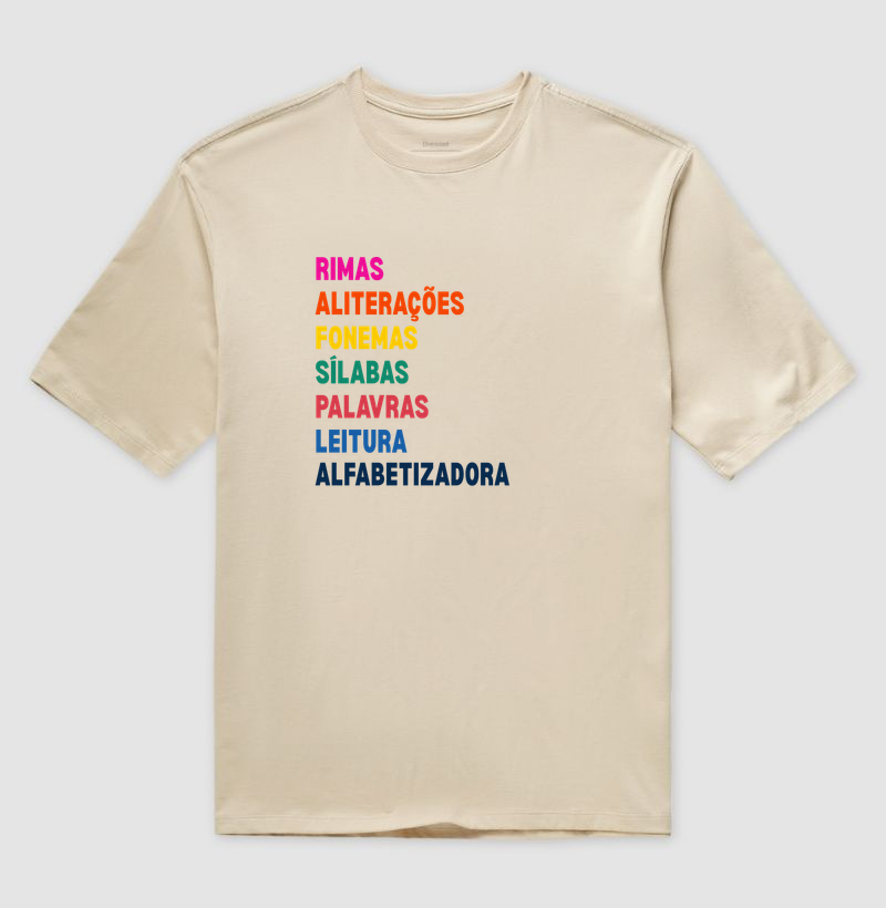 Camiseta Oversized | Alfabetização - Imagem 4