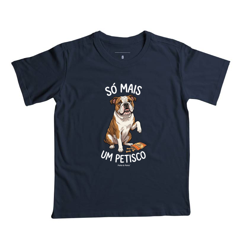 CAMISETA INFANTIL BULLDOGUE INGLÊS PETISCO - Imagem 3