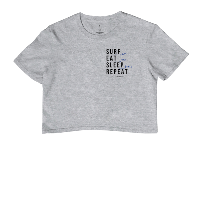 Cropped Surf (Eat). Eat. Sleep. Repeat. - Imagem 6