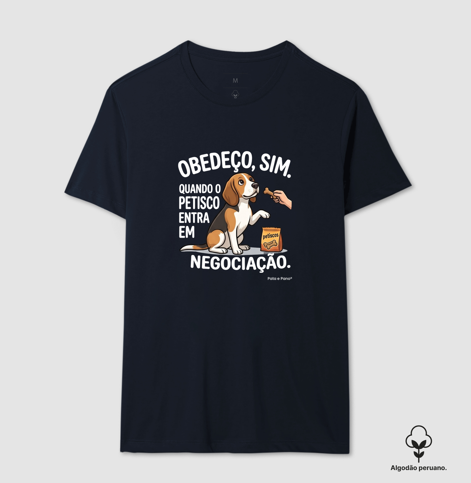 CAMISETA ALGODÃO PERUANO BORDER COLLIE OBEDEÇO - Imagem 6