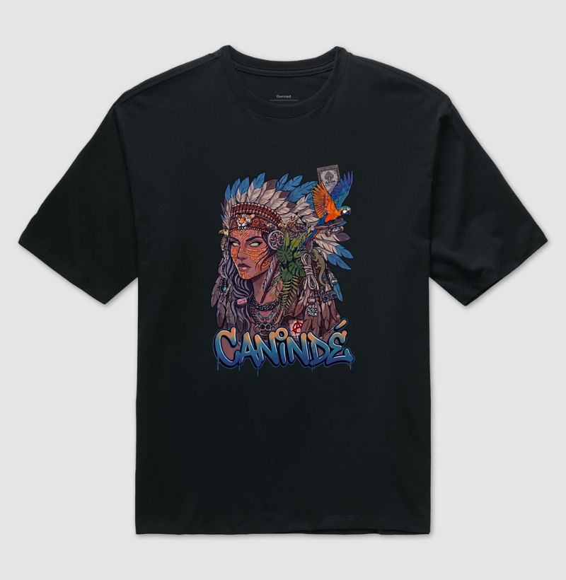 Camiseta Oversized Canindé | Origem Eterna — Aion Abstract - Imagem 5