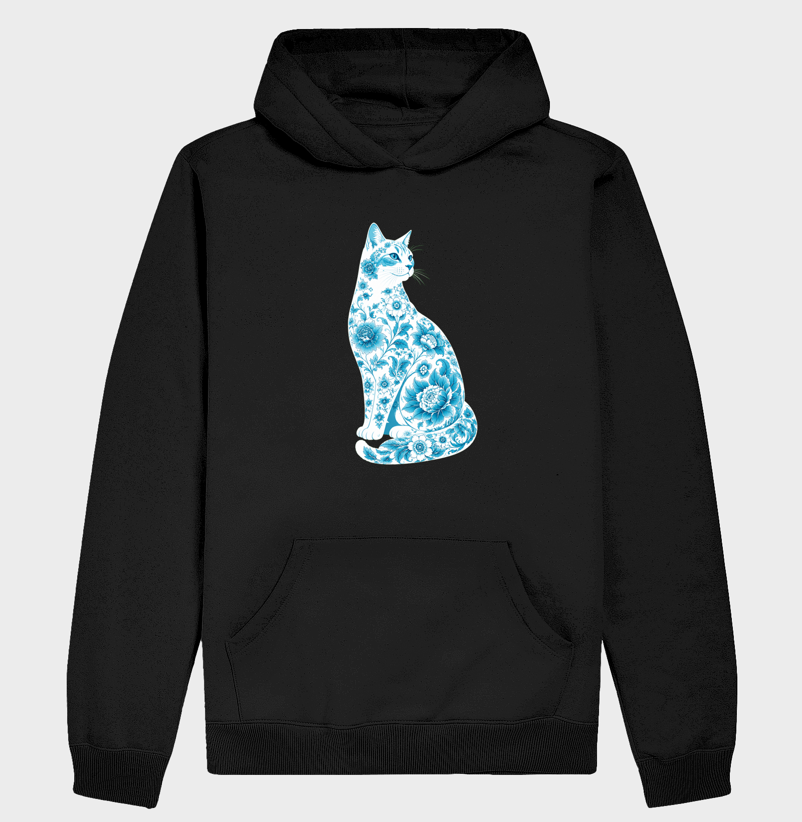 Gato Floral Azul - Imagem 2