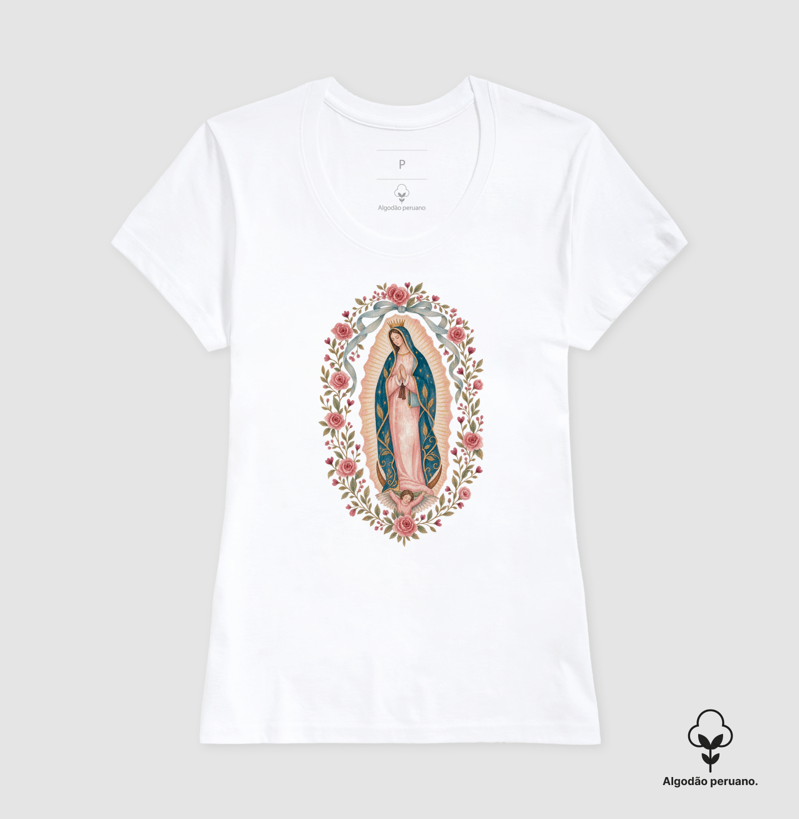 Tshirt Virgem de Guadalupe - Premium - Imagem 3