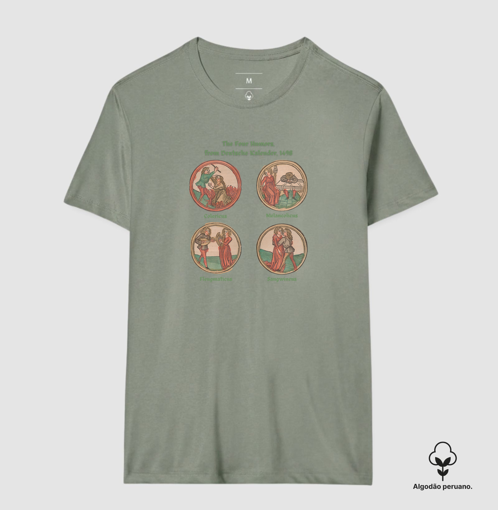 Camiseta de Algodão Peruano A Ciência dos Humores: Medicina Medieval - Imagem 2