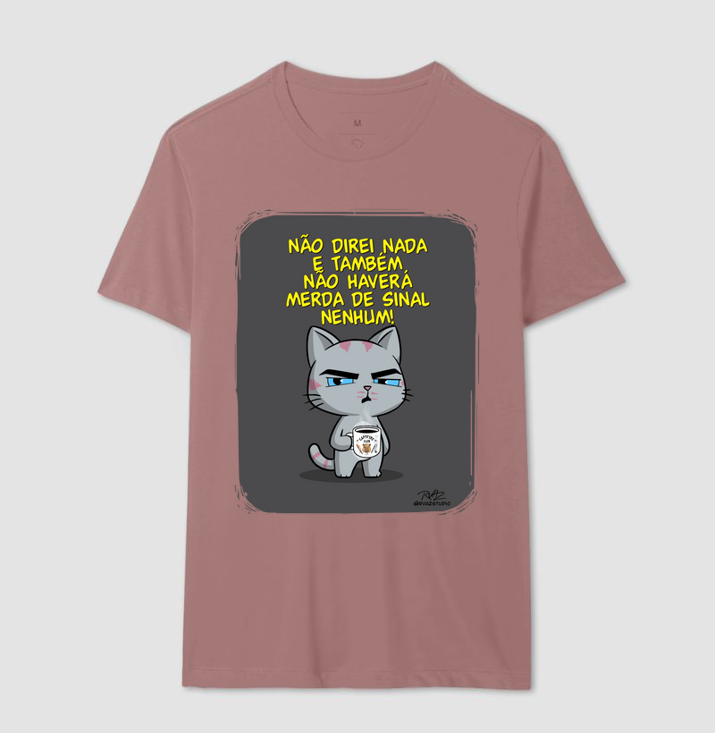 Camiseta Gato Sincero Sinal Nenhum - Imagem 16