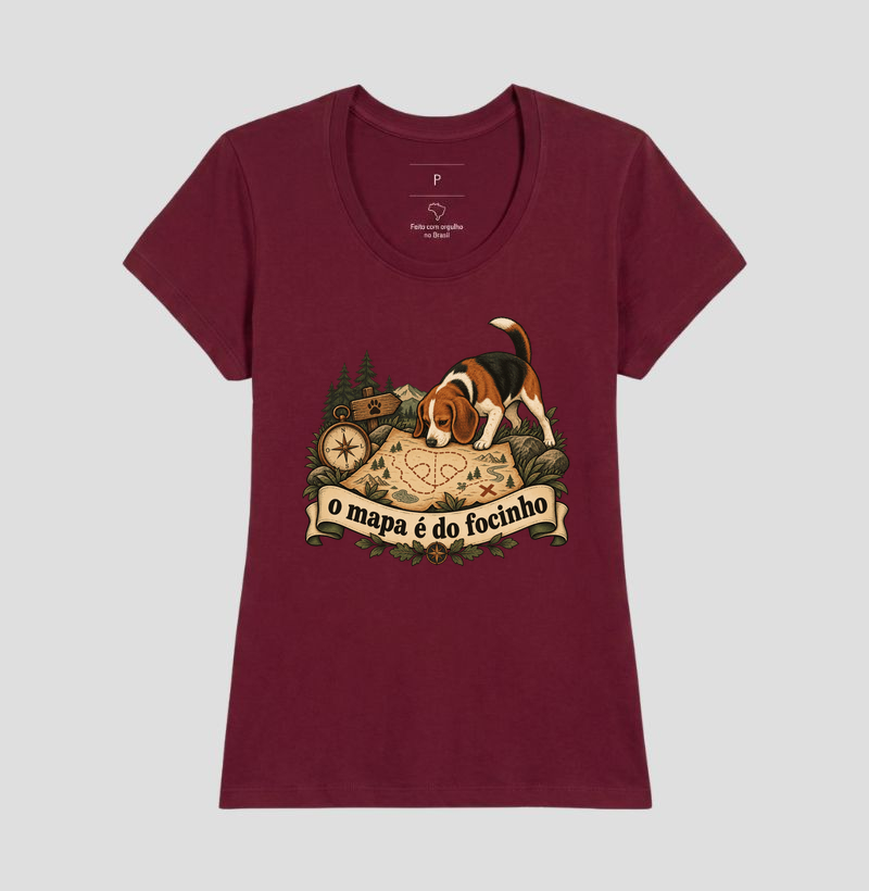 Camiseta Cachorro Aventura "o mapa é do focinho" | Pelo & Pano - Imagem 19