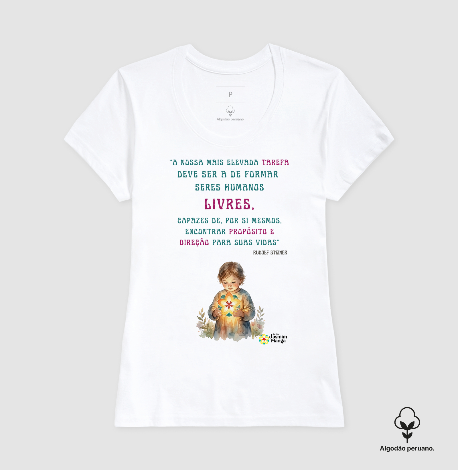 Camiseta Jasmim Manga v2 - Imagem 6
