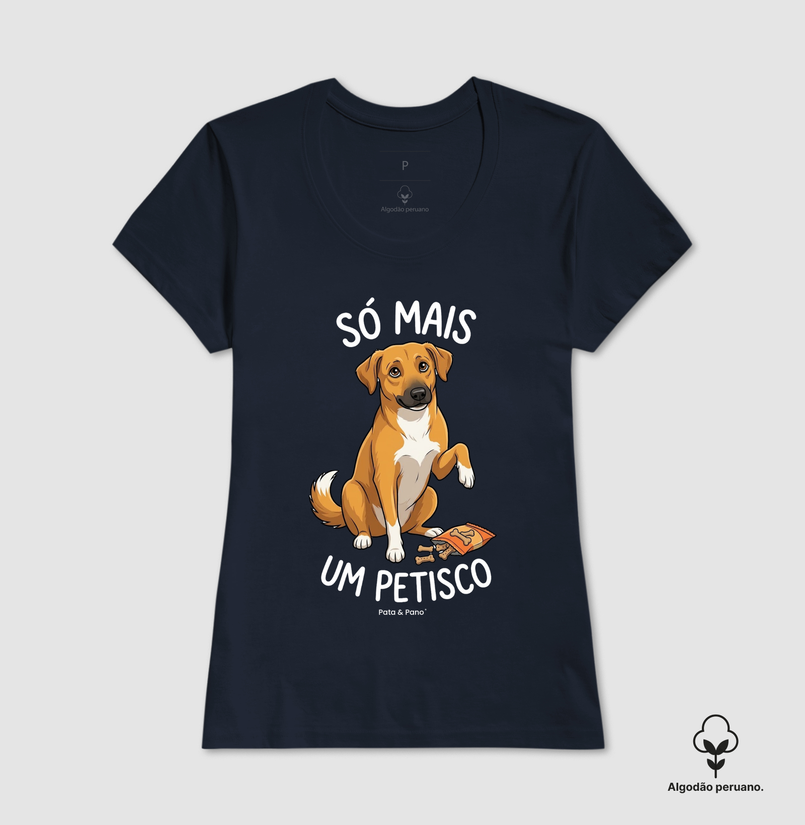 CAMISETA ALGODÃO PERUANO VIRA-LATA PETISCO - Imagem 6