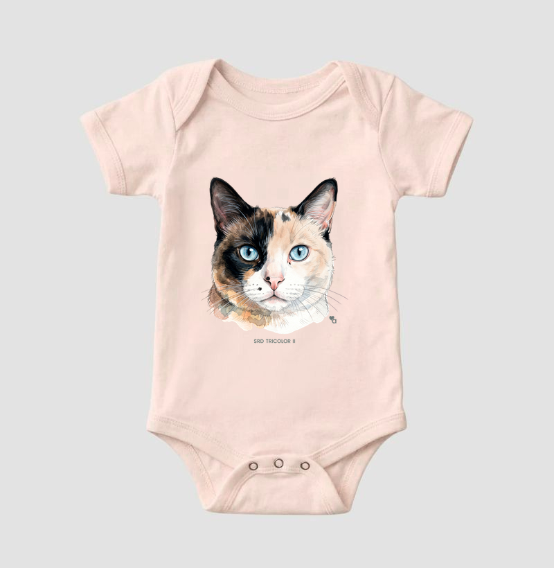 Gatos - SRD Tricolor II - Body Infantil - Imagem 7