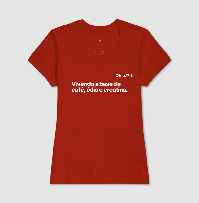 CAMISETA ACADEMIA CAFÉ ÓDIO E CREATINA - Imagem 11