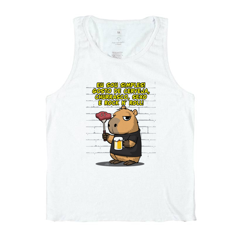 Camiseta Capivara rock simples - Imagem 2
