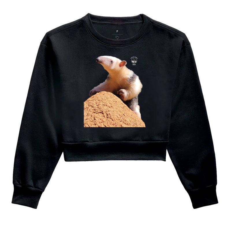 TAMANDUÁ MIRIM MOLETOM CROPPED