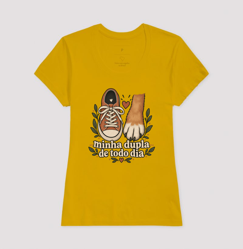 Camiseta Cachorro Companhia "minha dupla de todo dia" | Pelo & Pano - Imagem 15