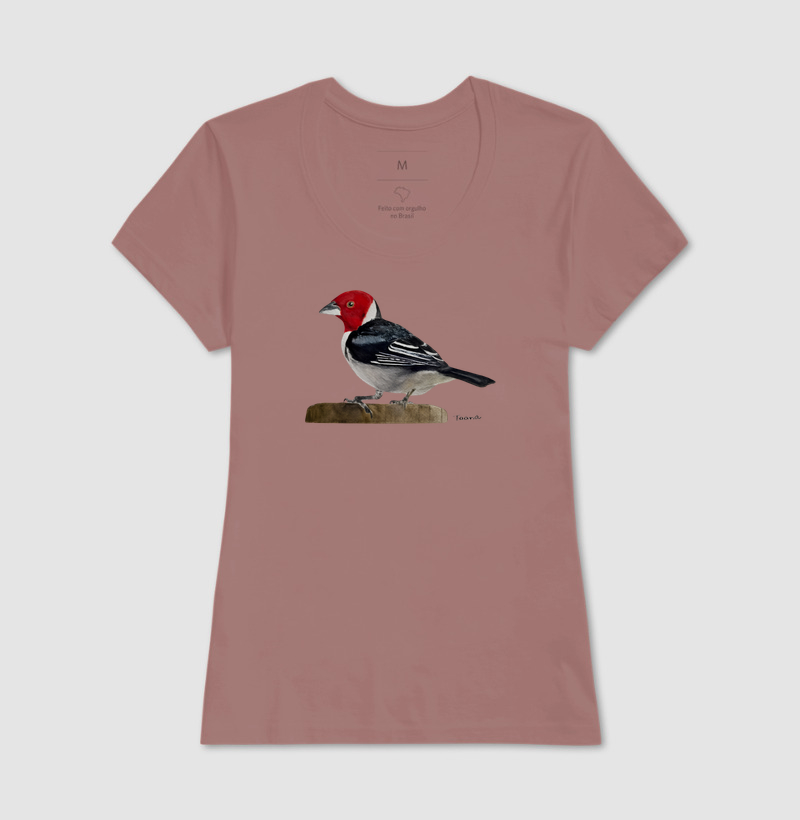 Camiseta Cardeal-do-Nordeste – Aves do Brasil - Imagem 18