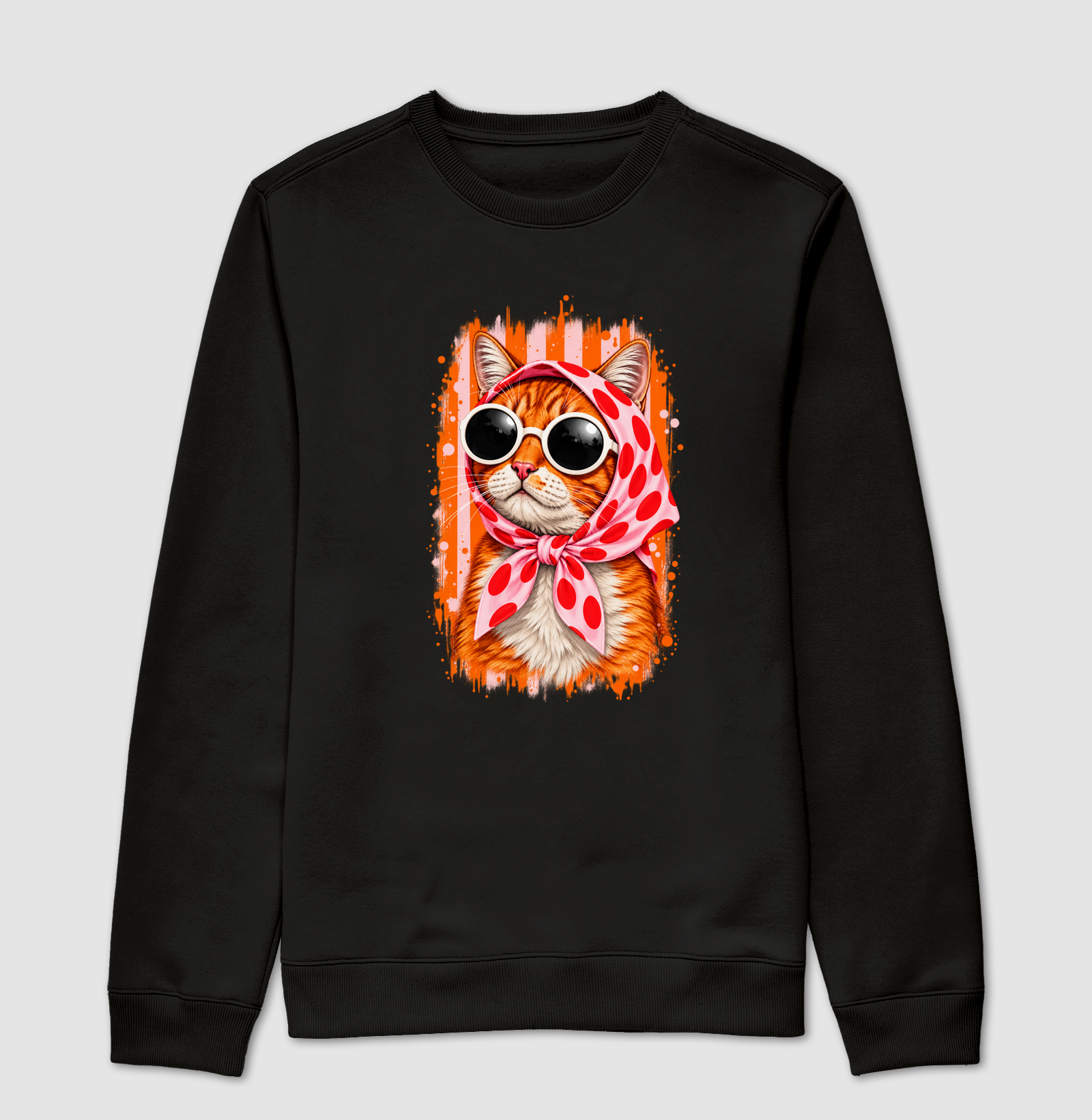 Gato Fashion Retrô Laranja  - Imagem 4