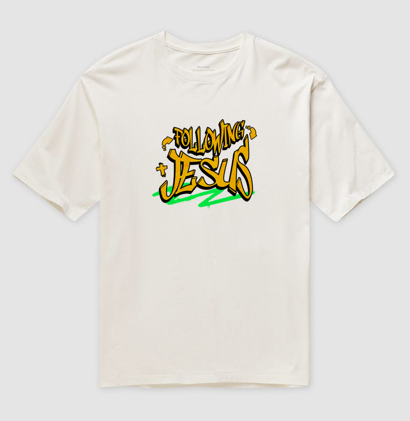 Following Jesus — Camiseta Oversized - Imagem 4