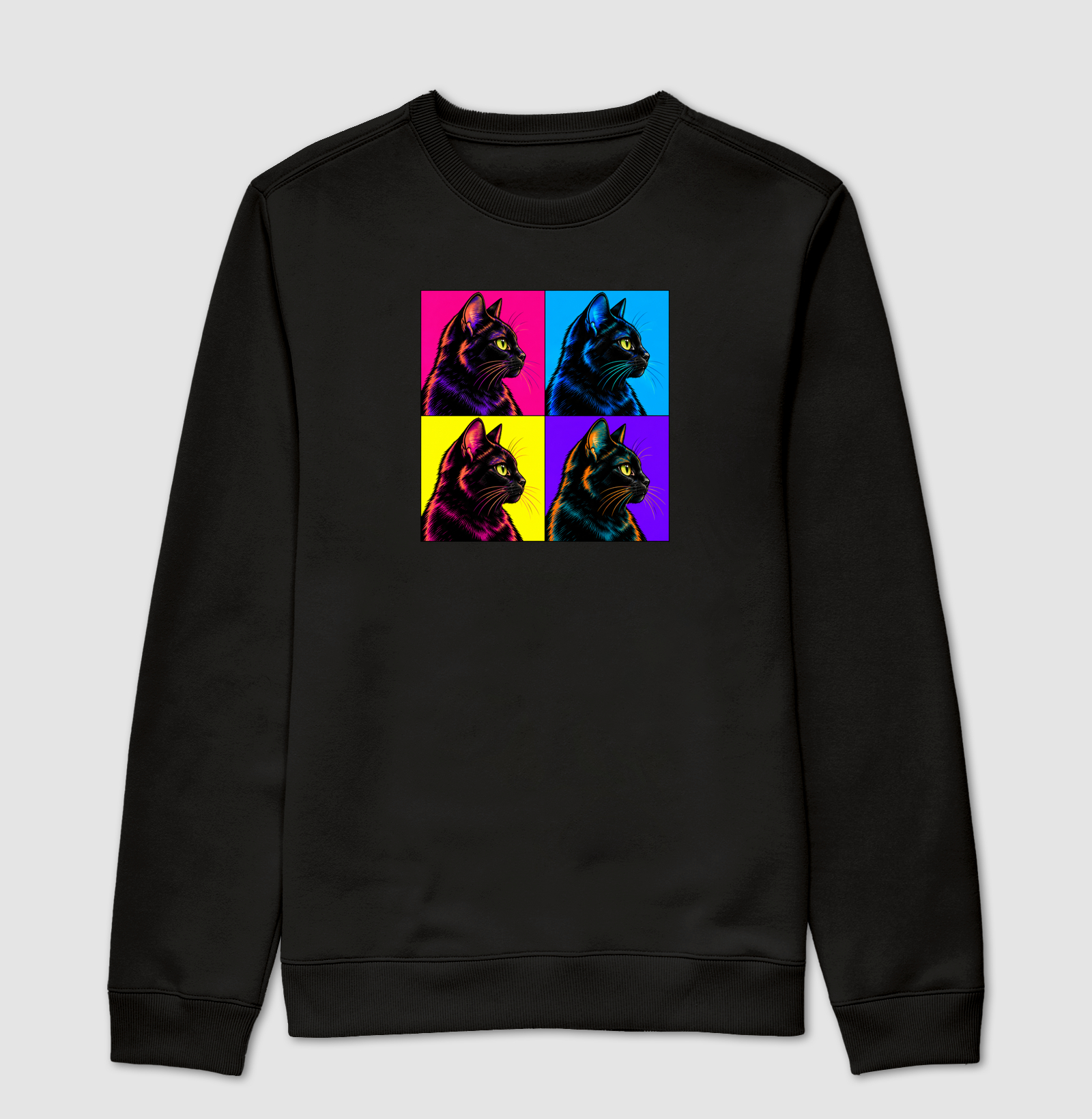 Gato Preto Pop Art - Imagem 4