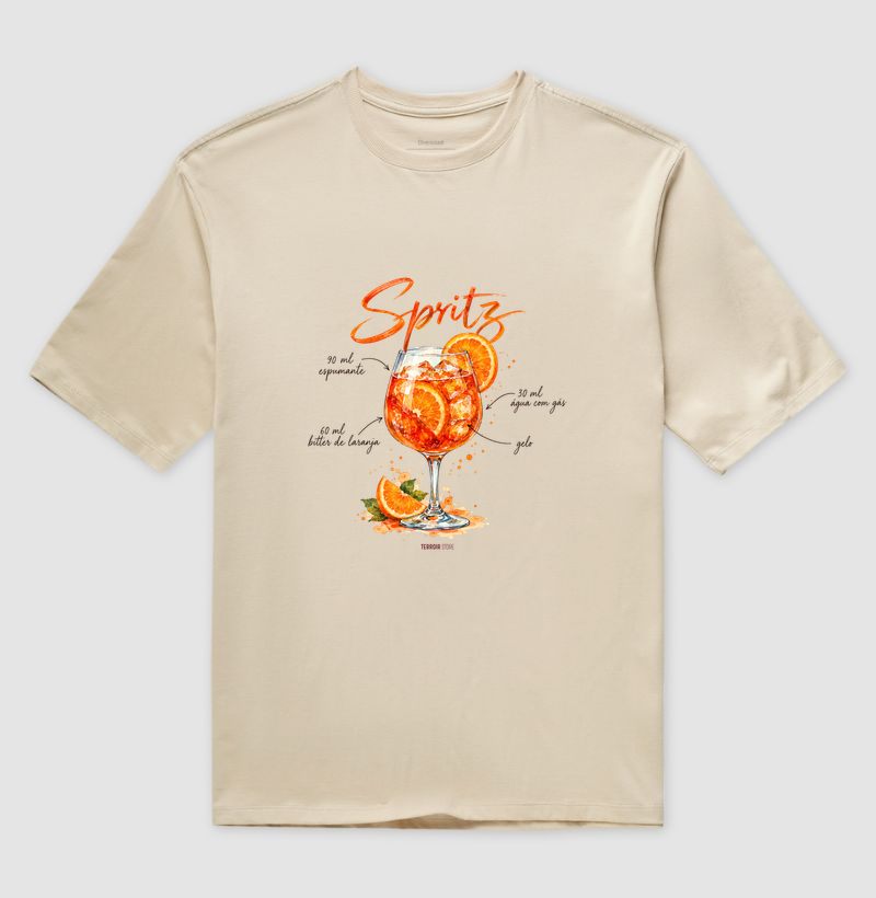 Camiseta Oversized Spritz – Drink com Espumante e Bitter de Laranja - Imagem 3
