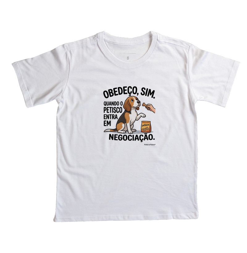 CAMISETA INFANTIL BORDER COLLIE OBEDEÇO - Imagem 2