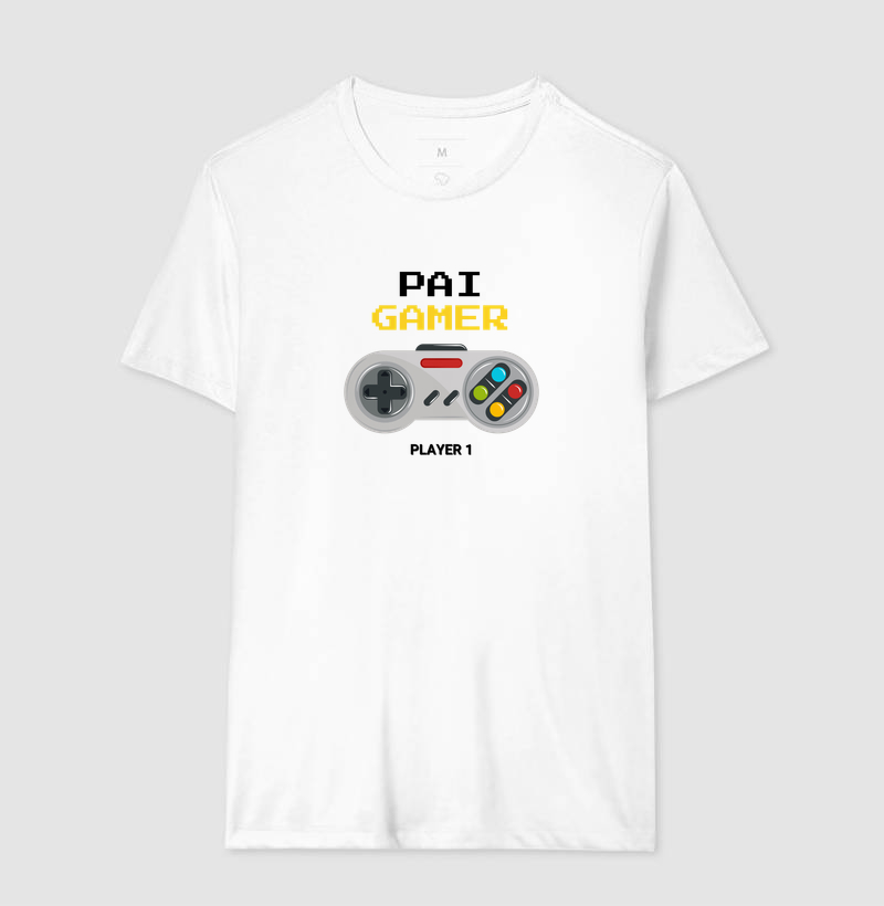 Camiseta Pai Gamer — Player 1 - Imagem 3