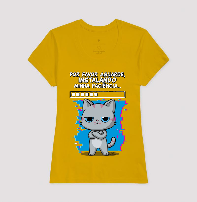 Camiseta Gato Sincero Paciência - Imagem 15