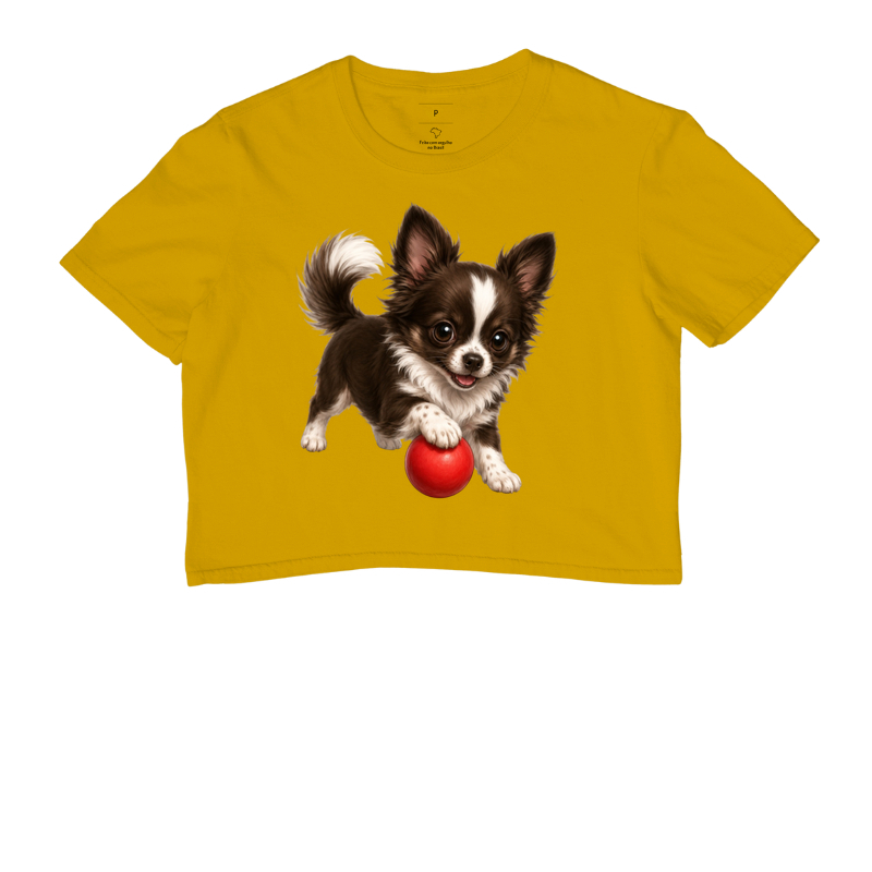 Chihuahua Pelo Longo Marrom - Desenho Animado - Imagem 8