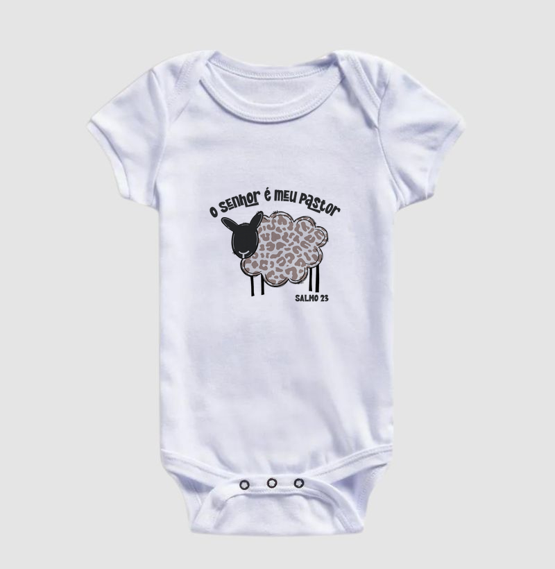 O Senhor é Meu Pastor e a Ovelha - Body Infantil - Imagem 2