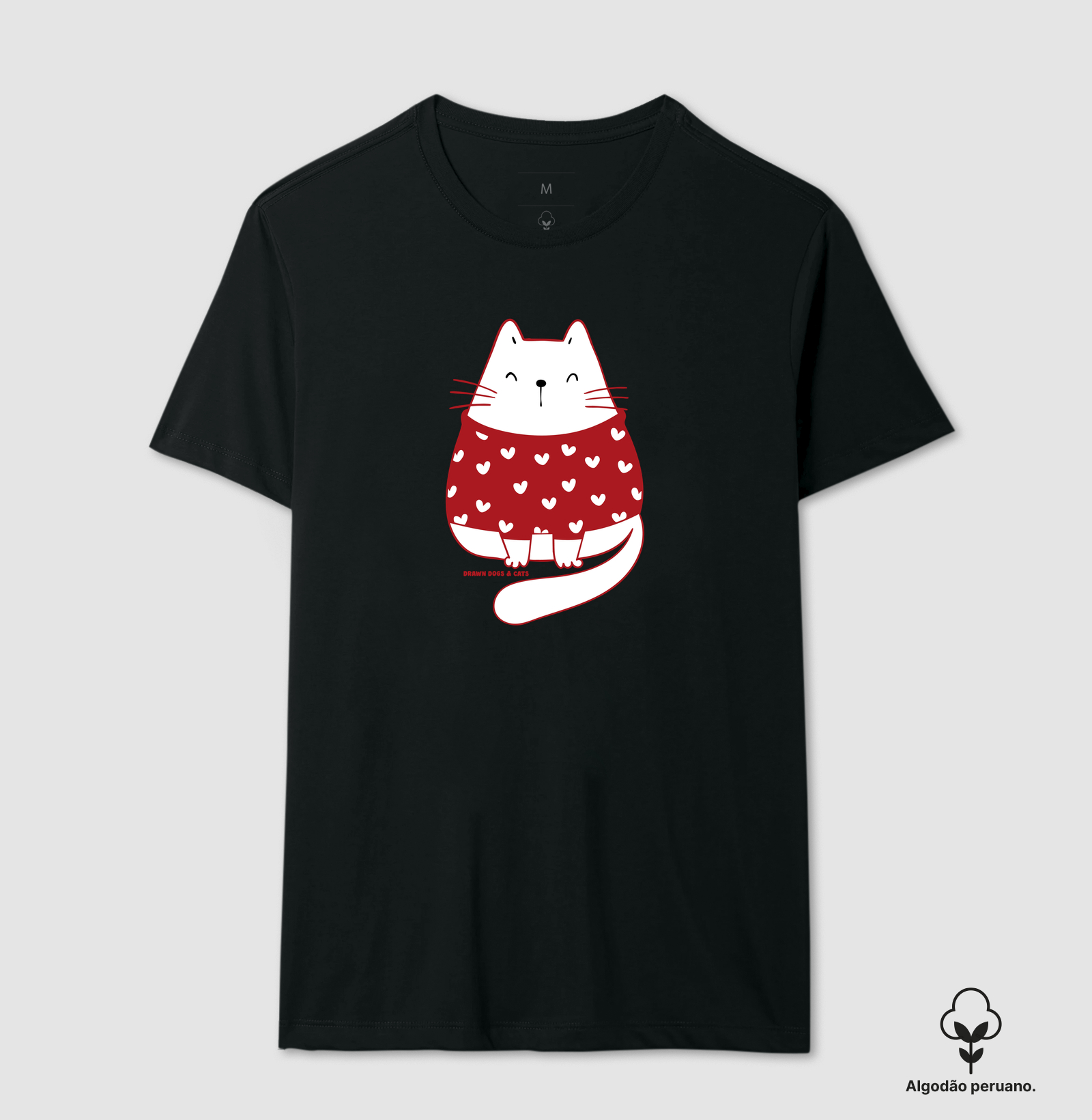 Gata branca de suéter vermelho - Imagem 7