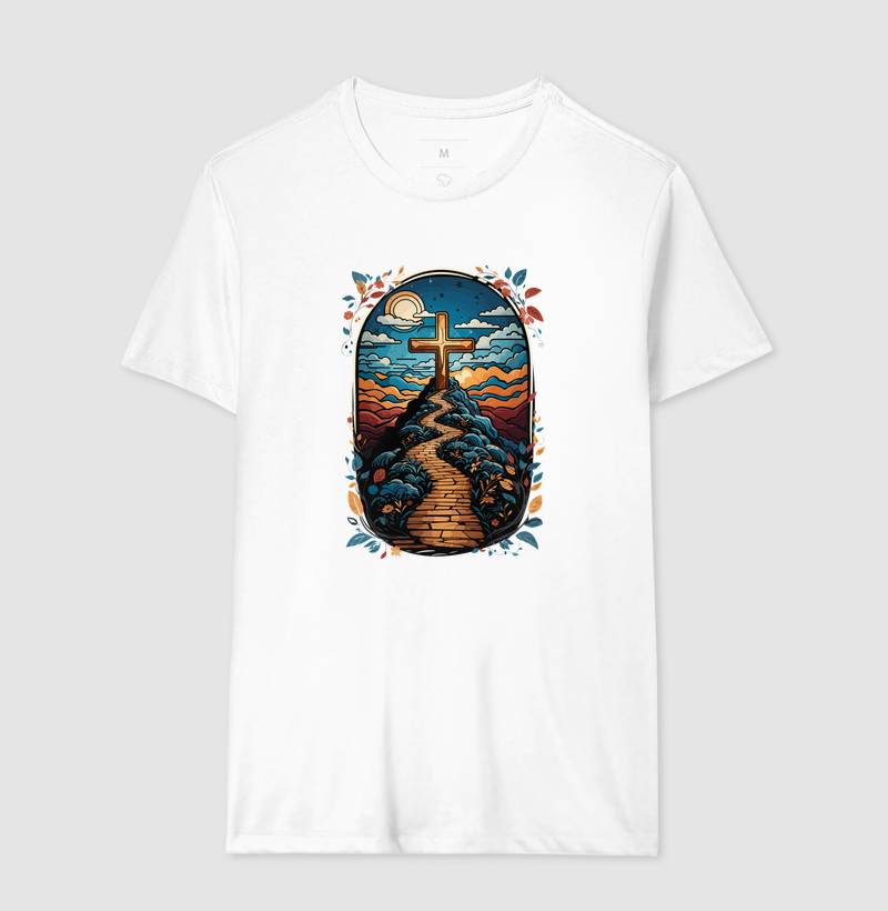 Camiseta Masculina Caminho da Cruz - Imagem 3