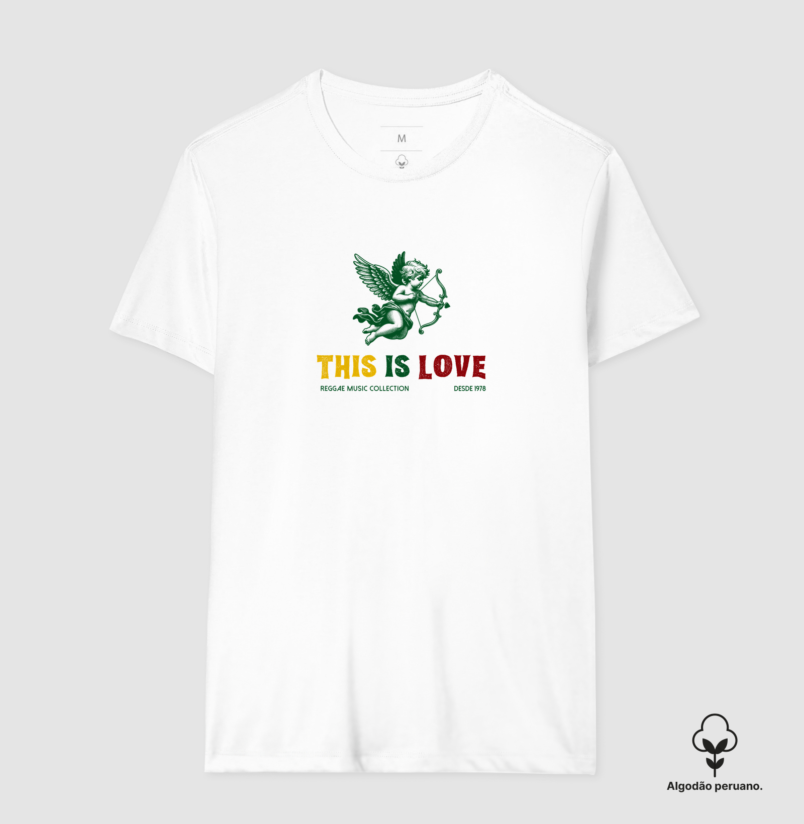 Camiseta This Is Love! Coleção Reggae.  Masculino e feminino. Algodão Peruano. - Imagem 7