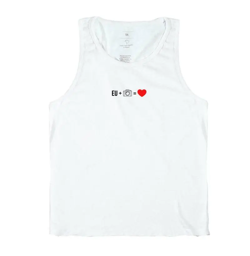 Camiseta regata eu + câmera = amor - Imagem 2