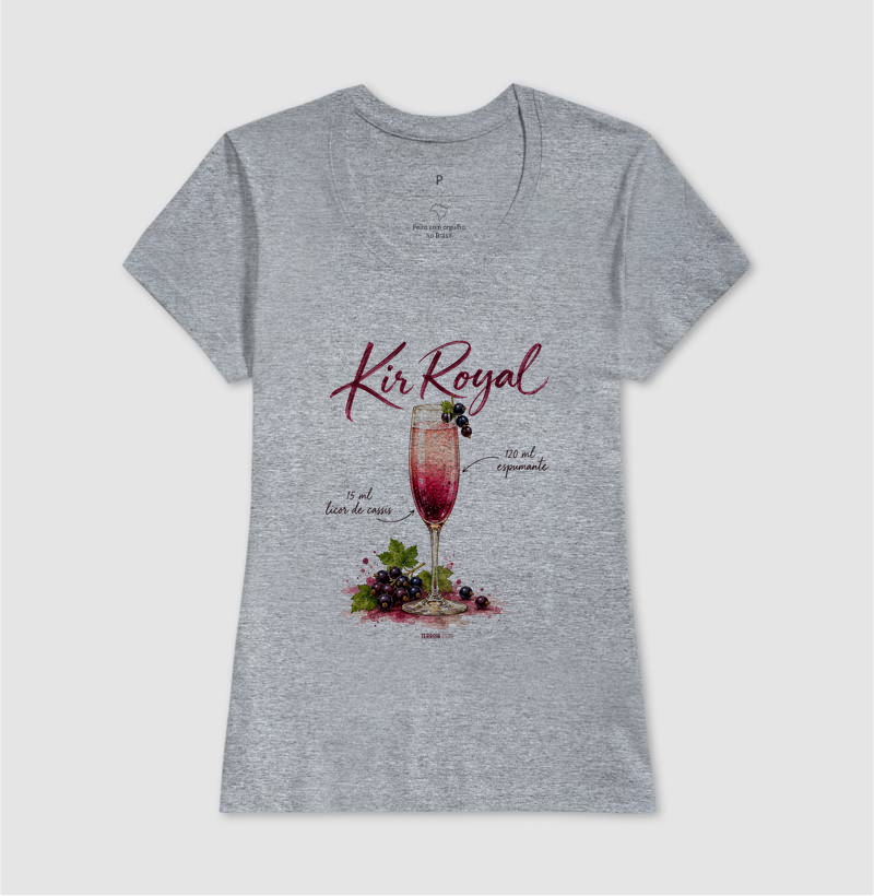 Camiseta Kir Royal – Drink com Espumante e Licor de Cassis - Imagem 9