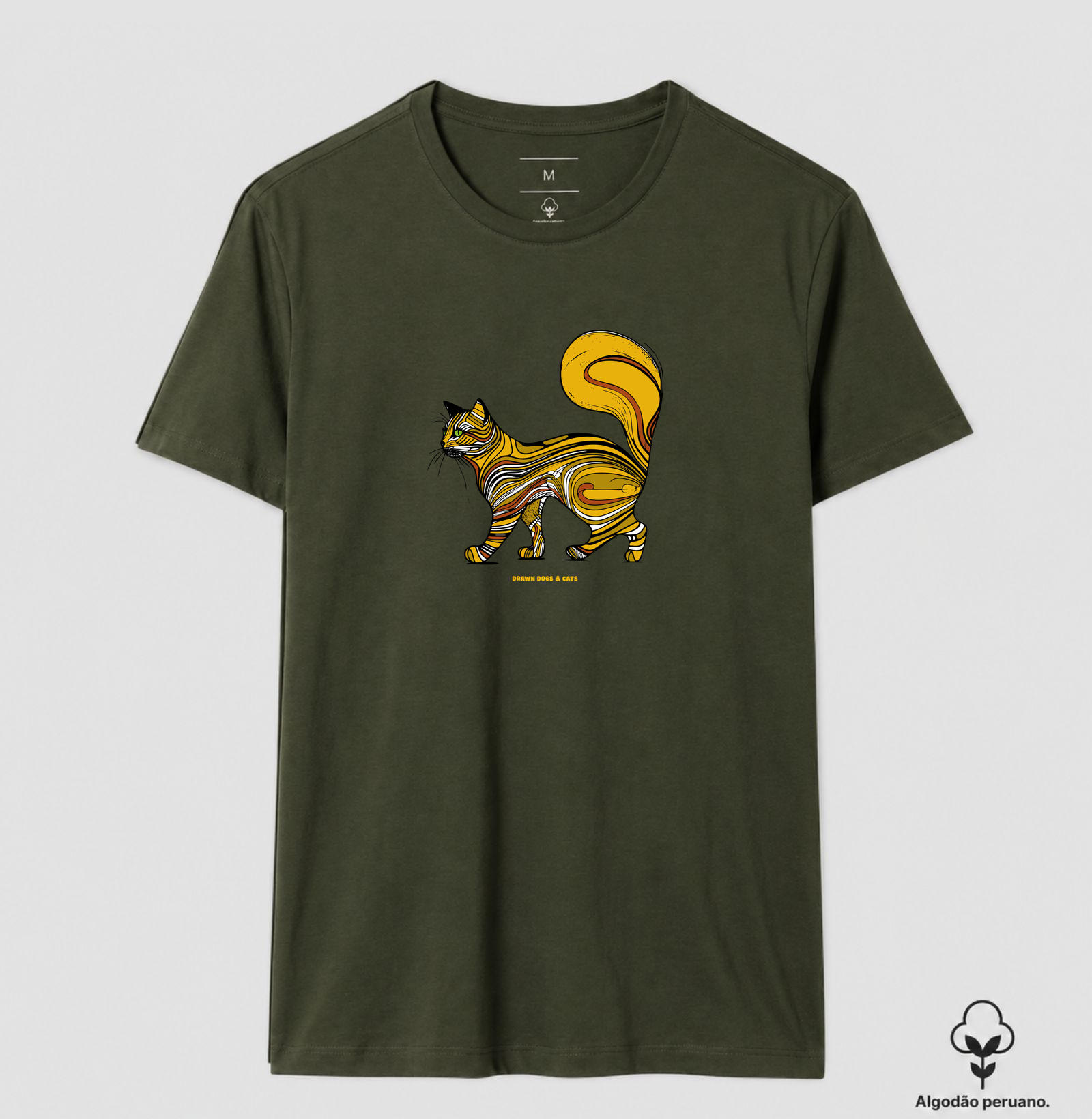 Gato amarelo com rabo grande - Imagem 9