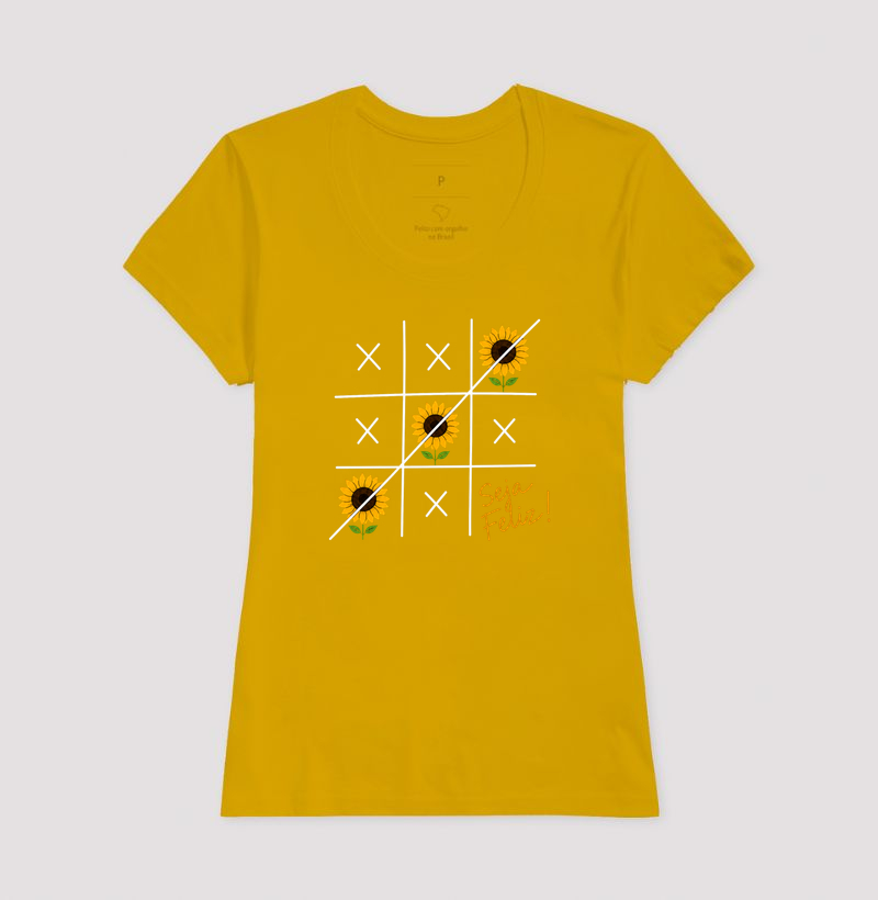 Camiseta Seja Feliz Girassol - Imagem 15