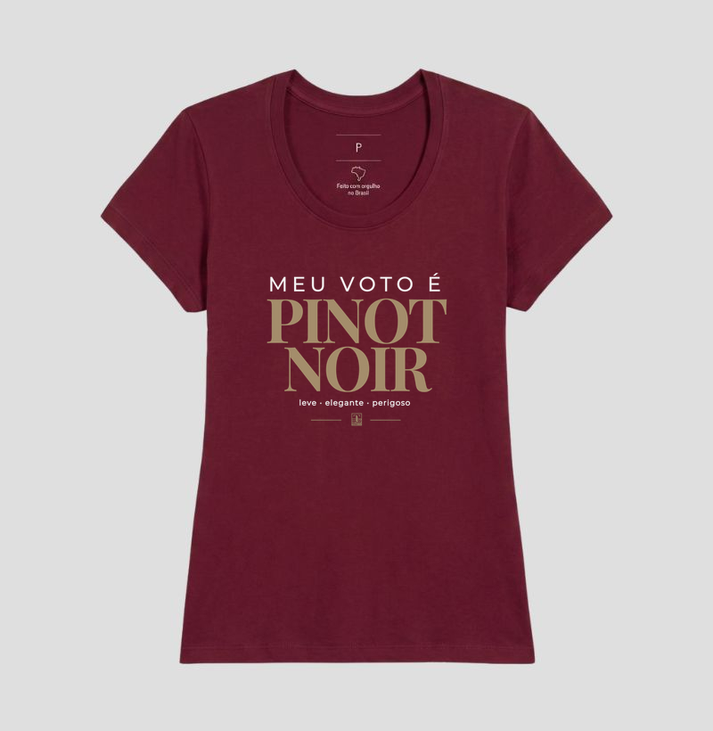 Camiseta “Meu Voto é Pinot Noir” – Wine Minimalista - Imagem 17