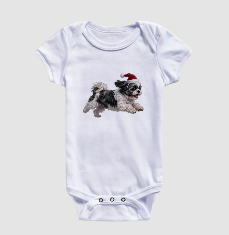 Shih Tzu Preto e Branco - Natal - Imagem 3