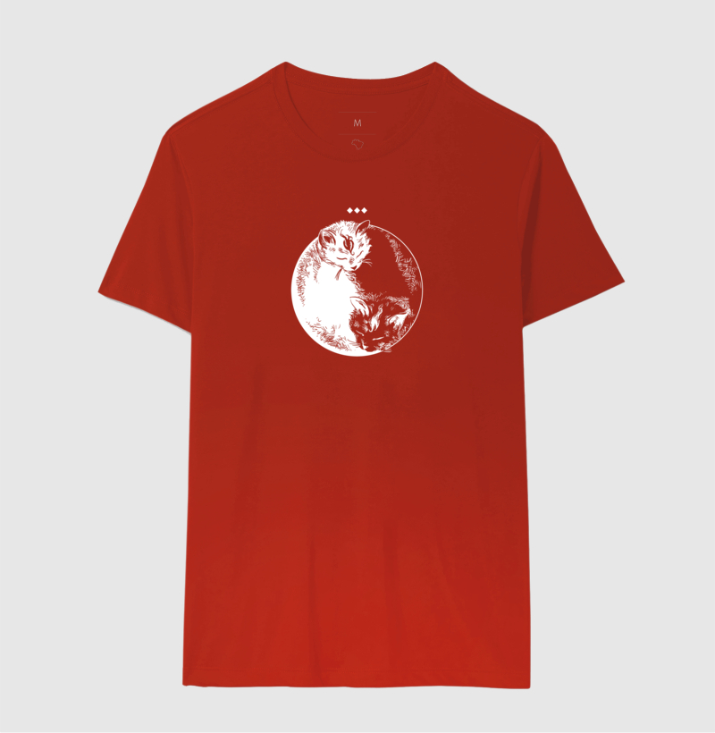 Camiseta Gato Yin Yang - Imagem 8