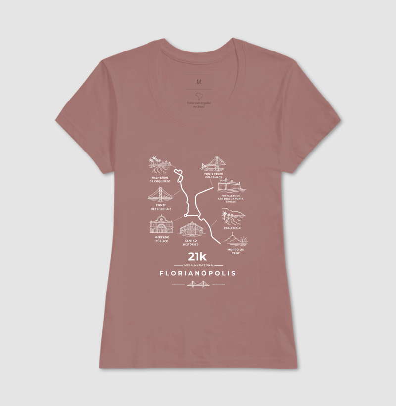 Camiseta Meia Maratona - 21K Por Florianópolis - Imagem 17