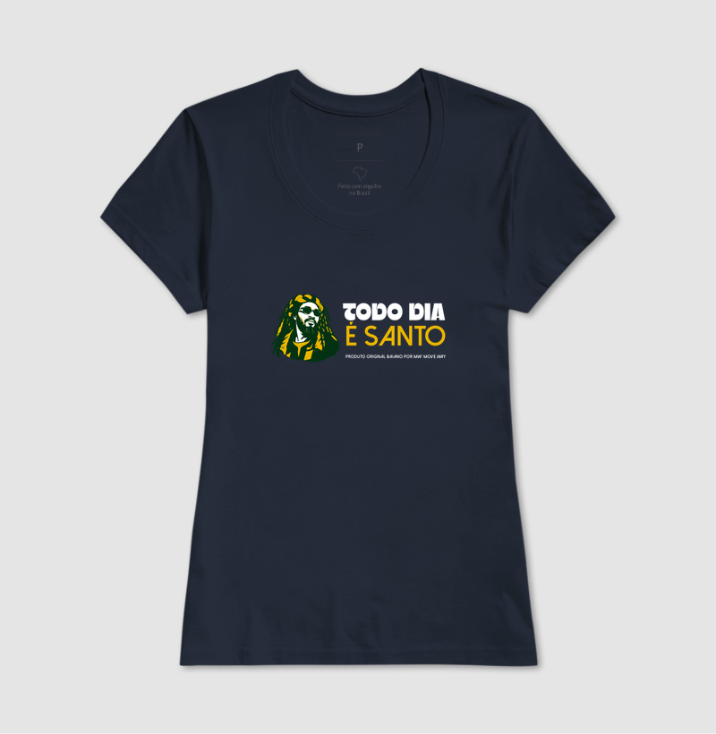Camiseta Todo dia é santo! Coleção Reggae.  Masculino e feminino. Algodão Premium. - Imagem 10