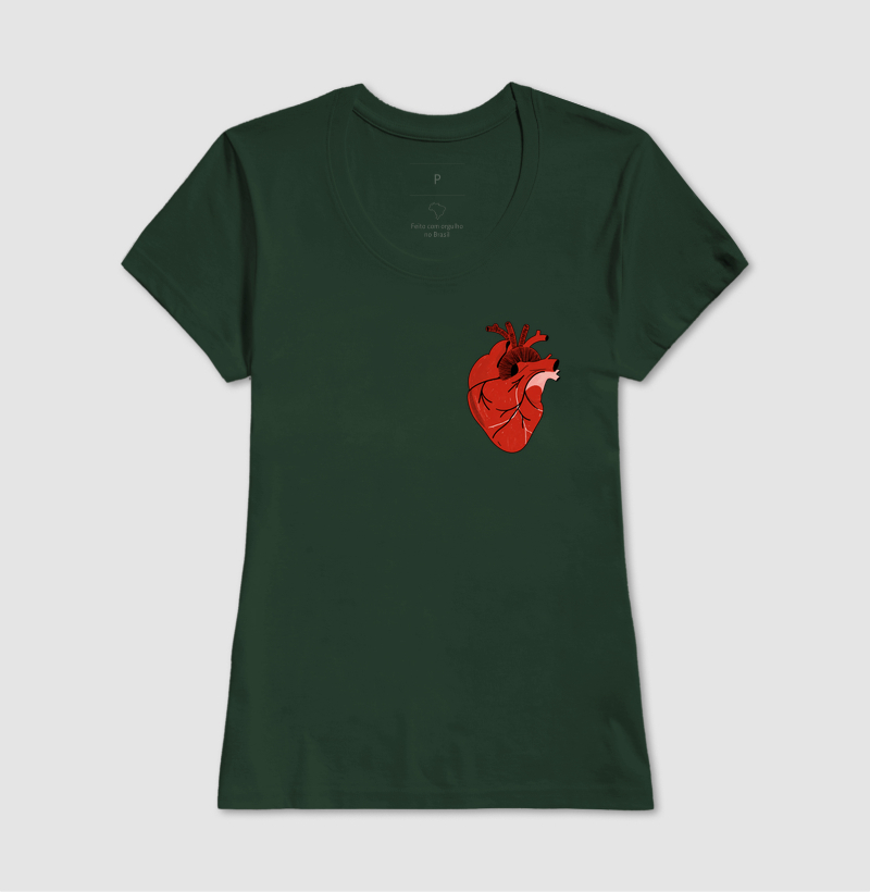 Camiseta Coração Anatômico Vermelho - Imagem 13