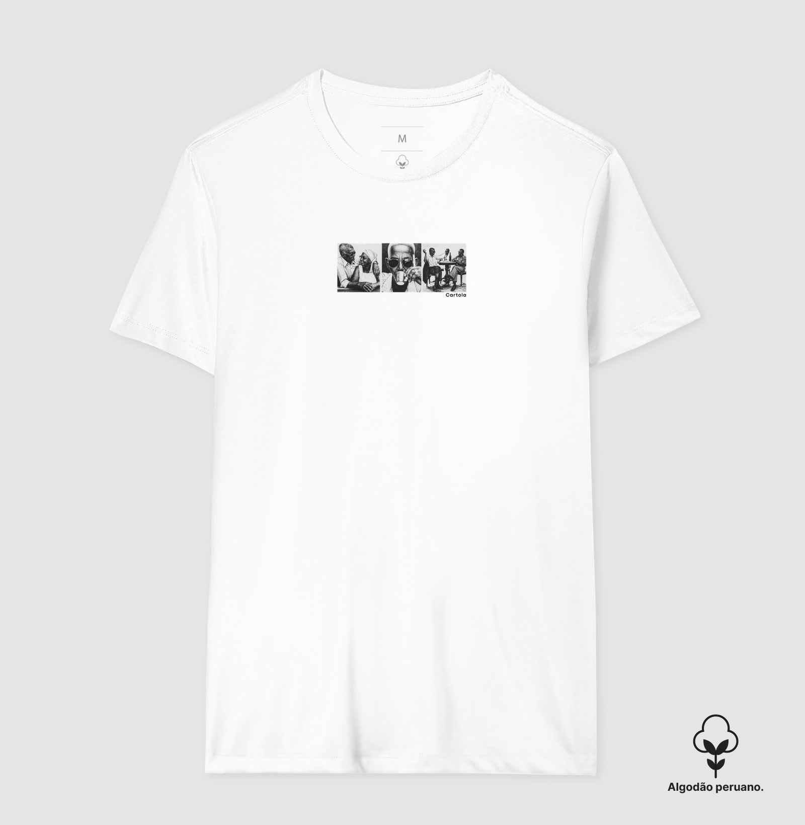 Camiseta Unissex em Algodão Peruano Estampa "Cartola" – Versatilidade & Poesia do Samba - Imagem 5